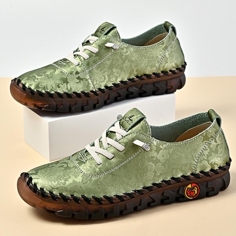 

Женская обувь для ходьбы Мокасины Обувь для вождения Удобная обувь на плоской подошве Повседневная обувь больших размеров для активного отдыха Ручная работа EU: 41 зелёный