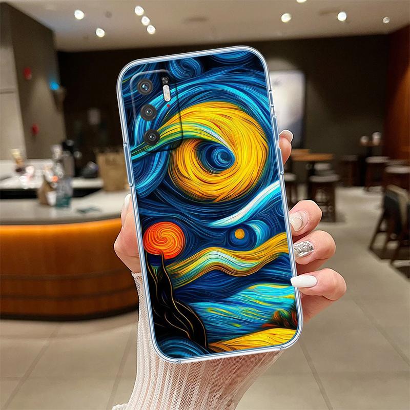 RE55 Starry Night Van Gogh Painting Phone Case for Motorola Moto Edge 20 30 40 50 S30 Fusion Ultra Pro Neo Lite + G200 G23