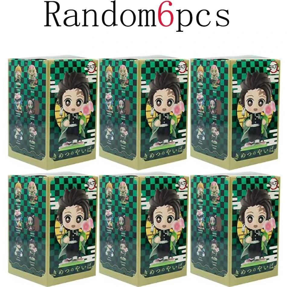 Demon Slayer Figure Set 12pcs Q Version Anime PVC Collectible Model Toy Desktop Decoration Gift for Fans