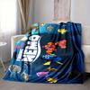 1Pc Ocean Adventure Flannel Blanket, Soft And Comfortable, Casual Warm, Camping Travel, Christmas, Halloween Xmas Gift Y1489