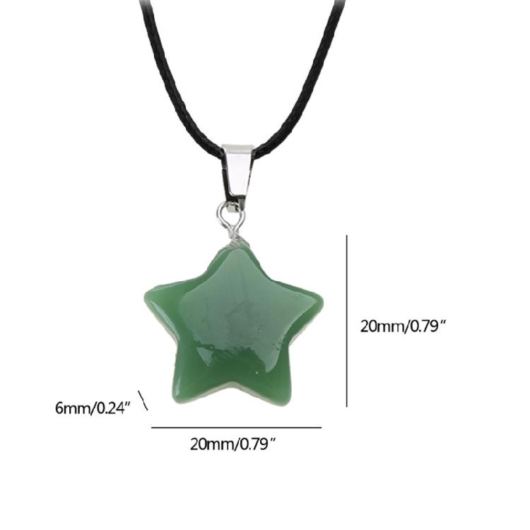 Natural Stone Star Aesthetic Necklace Fashion Simple Clavicle Chain Women Girls