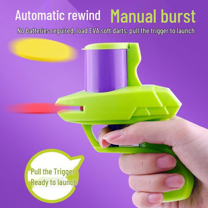 Carrot Gun Toy: EVA Soft Bullet & Frisbee Launcher for Kids