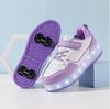 Middle Child Runaway Shoes Roller Skating Boy Classmate Double Wheel Burst Shoes Student Skates Girls Four Wheels With Lights