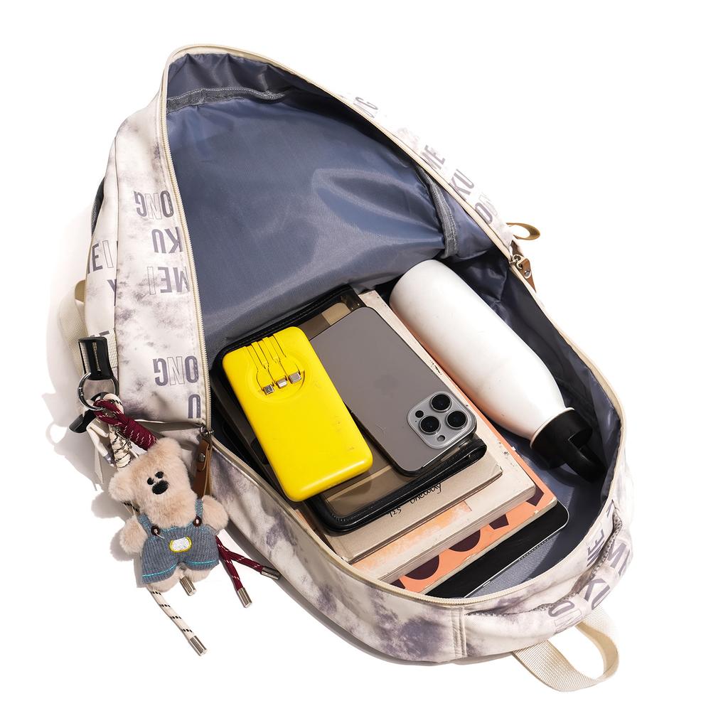 Schoolbag1011 new schoolbag Korean version tooling trendy cool couple backpack large capacity junior and high school students simple backpack