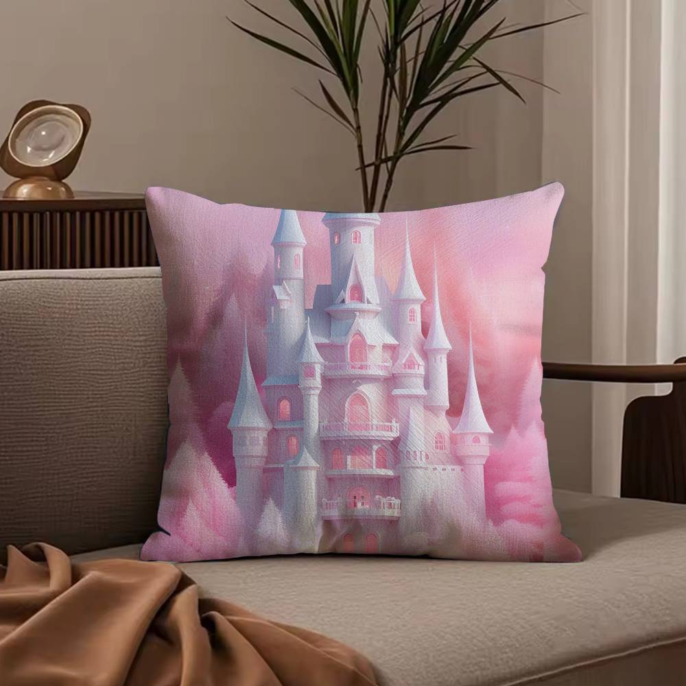 Anime Dreamy Castle Pillow Case null