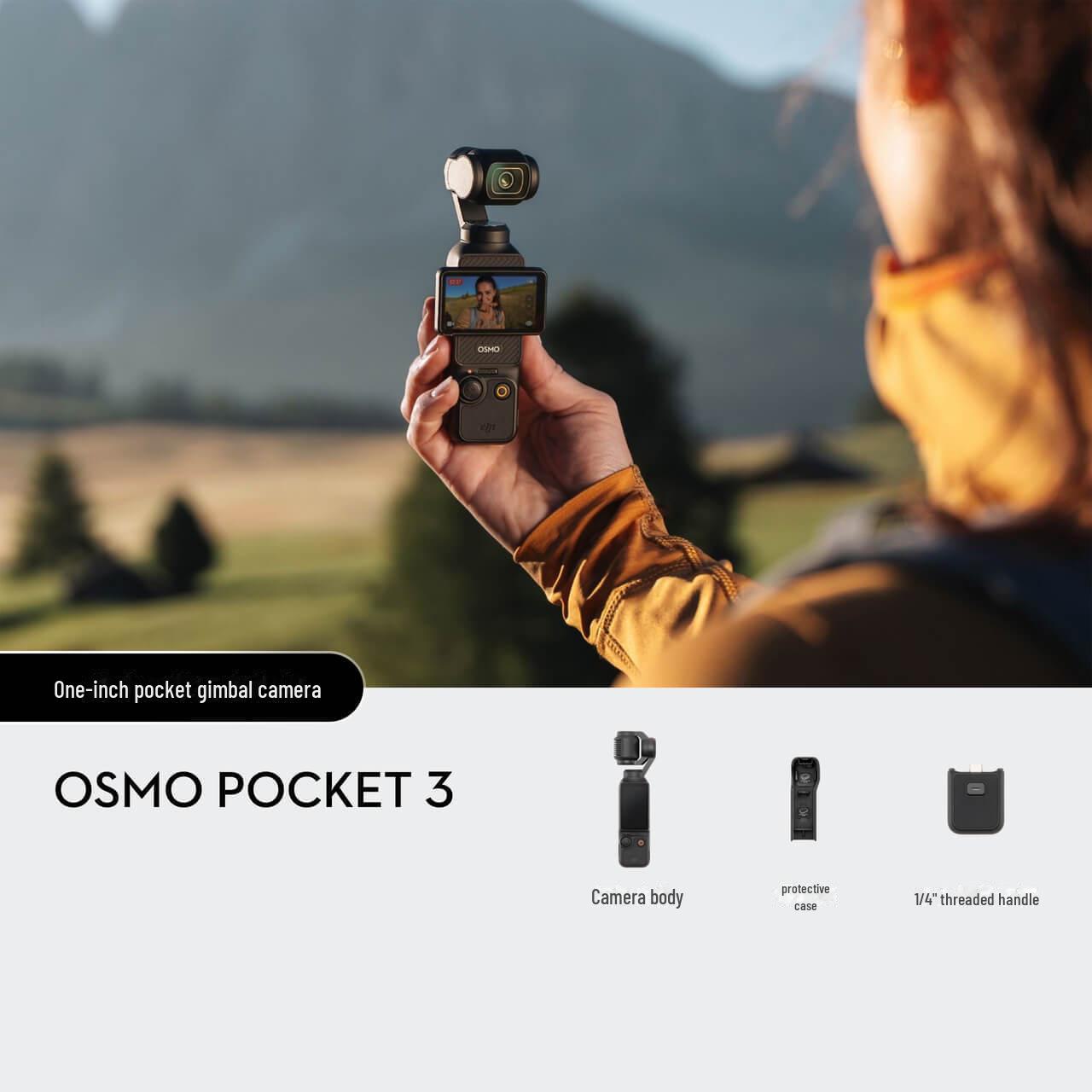

DJI Osmo Pocket 3: Ручна камера-стабілізатор для подорожей та краси