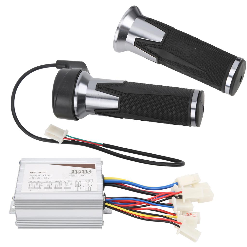 24V 500W Kolo Univerzální Plynové Rukojeťi Kartáčový Ovladač Protiskluzová Rukojeť Cyklo Příslušenství