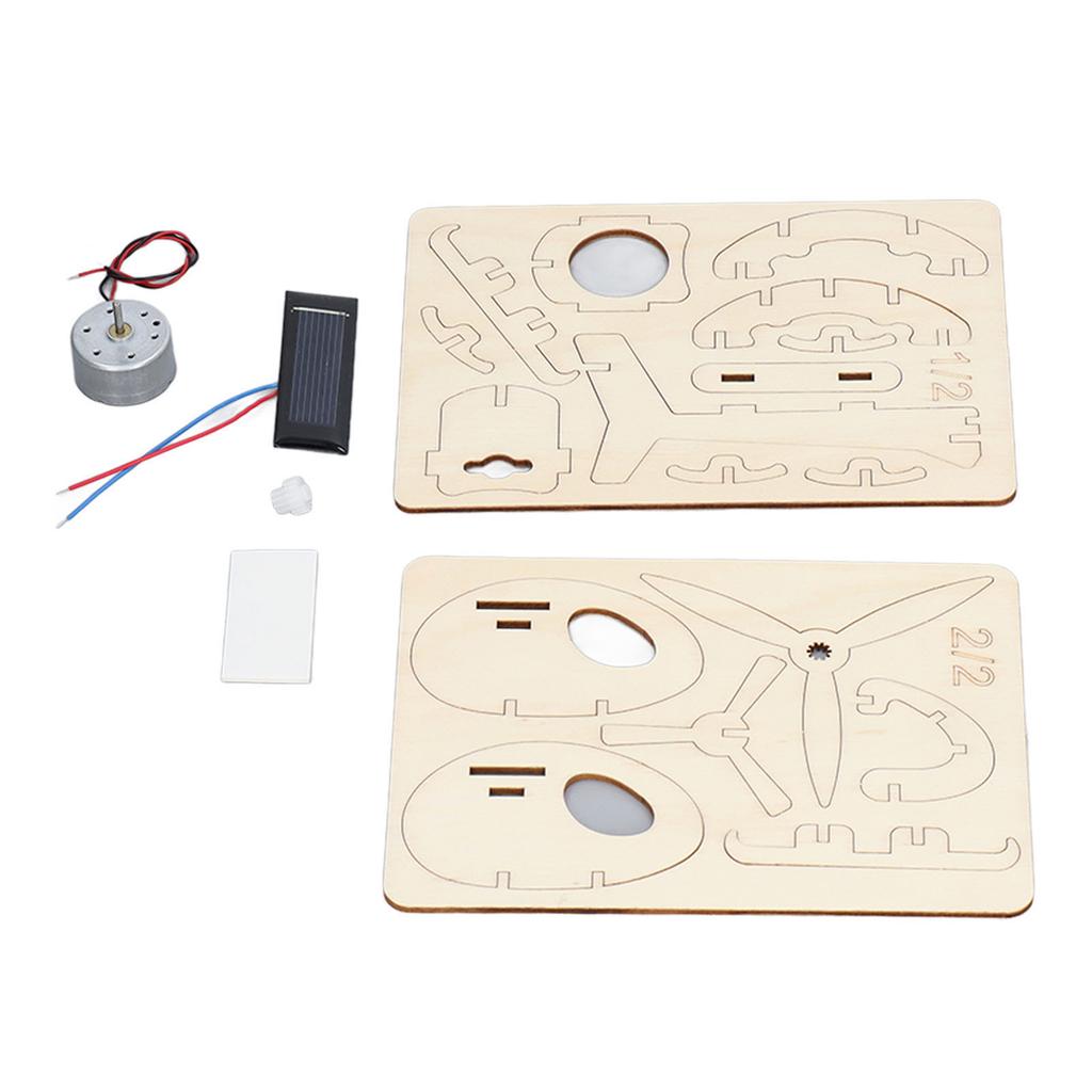 Wooden STEM Model Airplane 3D Puzzles DIY Wood Craft Assembly Project Kit Kids Gift Toys