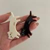 Small Cat Shaped Hair Clip Acetic Acid Cute Side Clip Cute Animals Hairpin  Streetwear