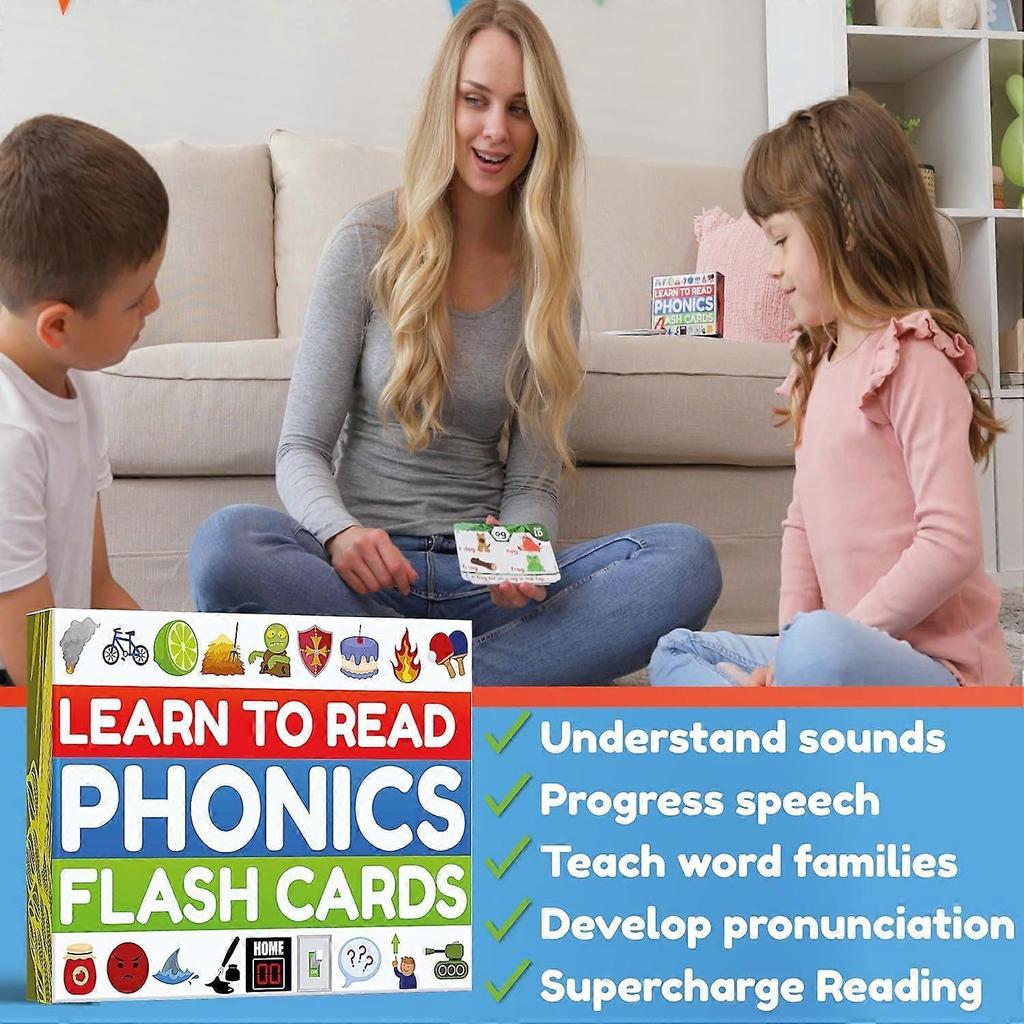 Flashcard Fonetiche - Impara a Leggere in 20 Fasi Fonetiche - Educazione per Bambini dai 4 agli 8 Anni Scuola dell'Infanzia 1ª 2ª Elementare
