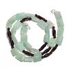 Natural Aventurine Smoky Quartz Garnet Gemstone Smooth Beads Necklace 17" UB4072 UB-4072