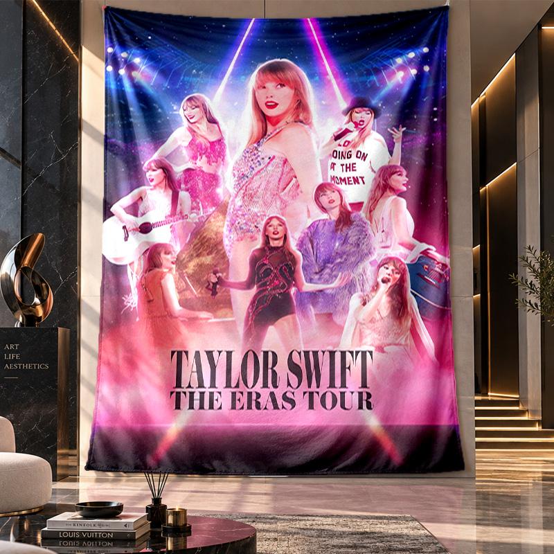 Wandbehang Wandteppich, Taylor Swift Bedruckter Stoff Hintergrund für Schlafsaal Party Dekoration