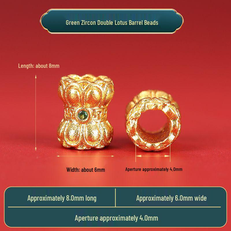 Year of the Horse Sand Gold Non-Fading Drip Oil Beaded DIY Bracelet and Jewelry Accessories.