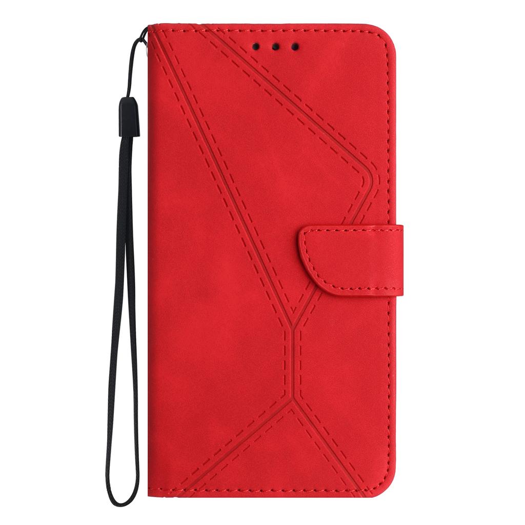 For Xiaomi 15 Pro Case PU Leather Flip Phone Cover Skin Touch Lines Imprint