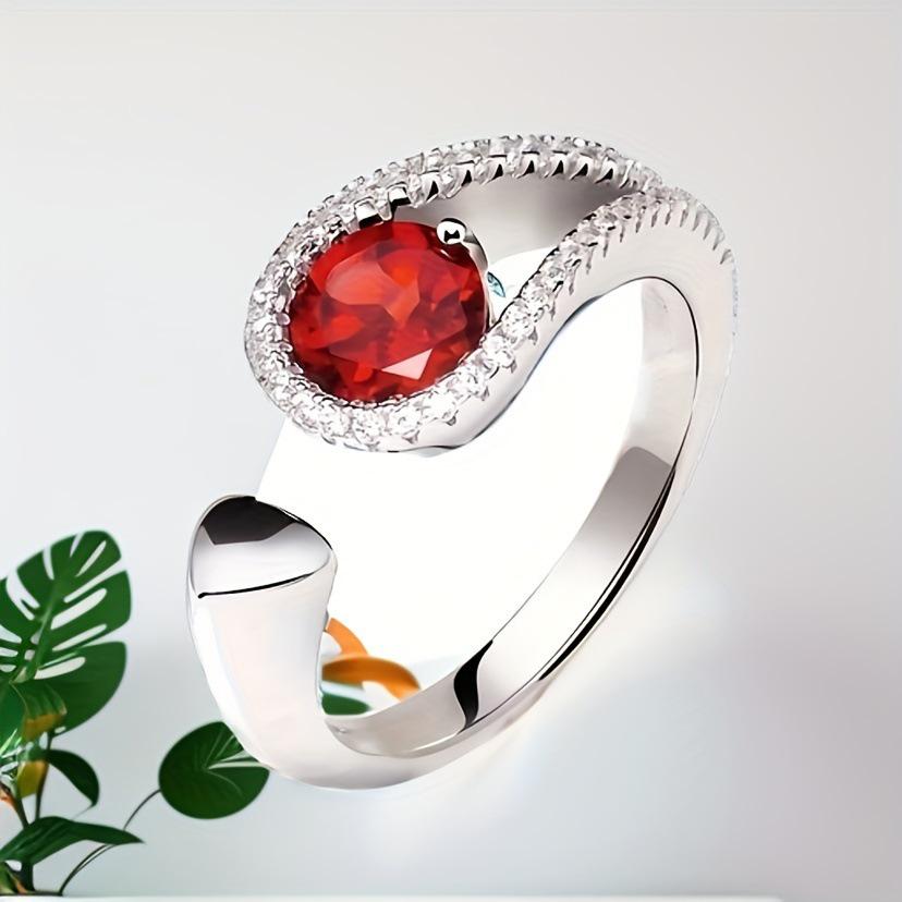 Verstellbarer Europäischer & Amerikanischer Schlangenring - Damen Diamant- & Kunststein Schmuck