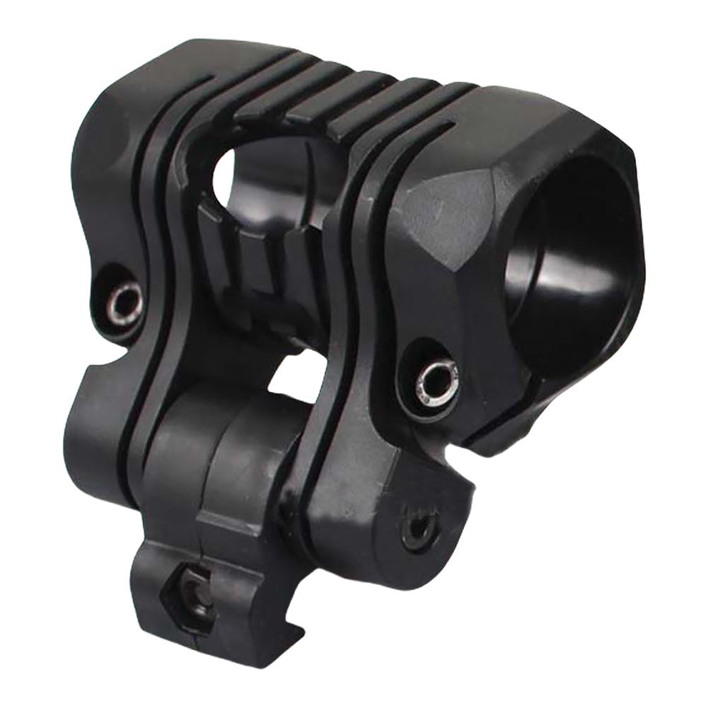 25 мм зажим для фонарика на шлем Быстросъемное крепление для фонарика на шлем 5-ступенчатый регулировочный модуль Зажим для фонарика на шлем чёрный