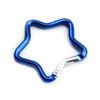 1/2/5PCS Outdoor Star Shaped Spring Locking Carabiner Clip Keychains for Backpack Camping Hiking Traveling Multicolour