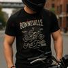 Bonneville Salt Flats Motorcycle Racing Biker Birthday 1986 Moto T-Shirt Cotton Summer Men O-Ne