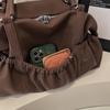 Elegant PU Tote Bag for Women – Fashionable Drawstring Bottom Design with Adjustable Shoulder Strap, Perfect for Work & Daily Use