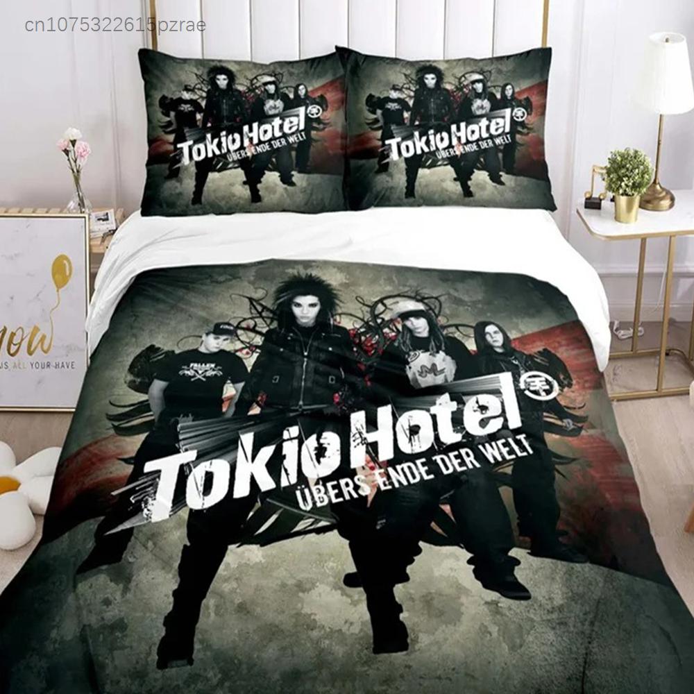 Tokio Hotel 3d Printing Rock Band All Season Duvet Cover Bedding Sets Soft Quilt Cover And Pillowcases Single Double Queen King