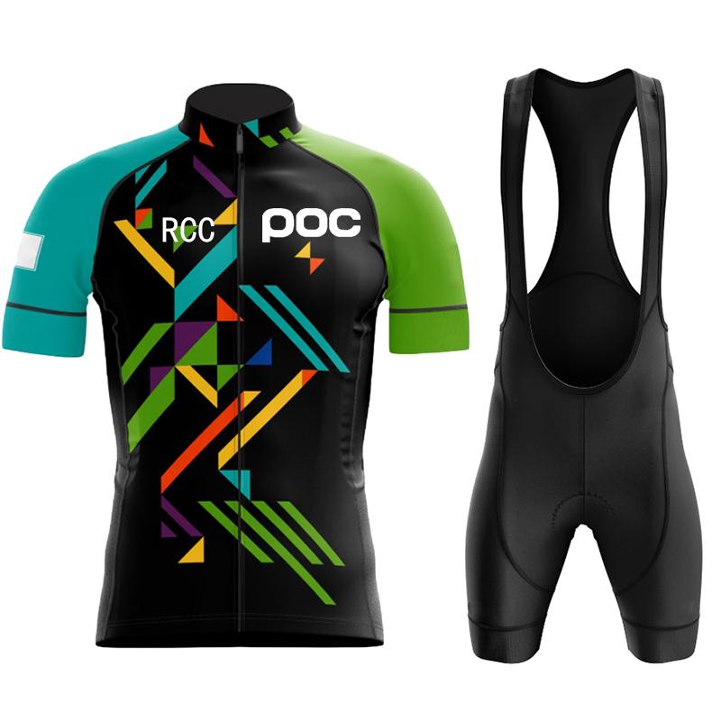 2026 Poc Fahrrad Set Fahrrad Team Kurzarm Trikot Ciclismo Männer Radtrikot Sommer Atmungsaktiv Fahrrad Kleidung Set