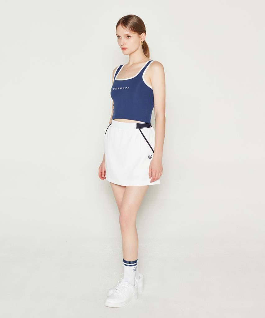 DAVE&DAZE Side Band Skirt White