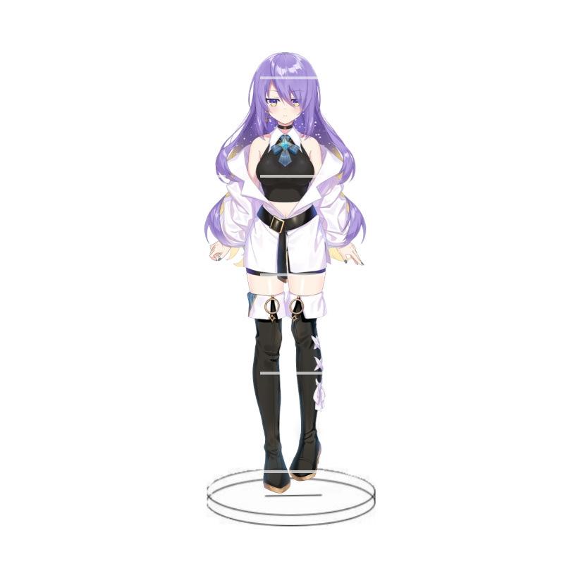 Animation Hololive anchorwoman acrylic insert card white blowing snow summer color festival animation peripheral decoration