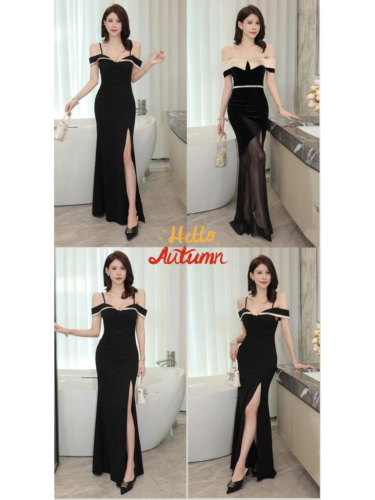 Sleeveless Elegant KTV Sauna Foot Massage Dress