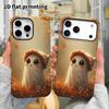Phone Case: 2D Flat Design Suitable for iPhone 18, 17, 16, 15, 14, 13 Pro Film Protective Case, Couple Style, Sleep Hat Ghost, Christmas and Halloween