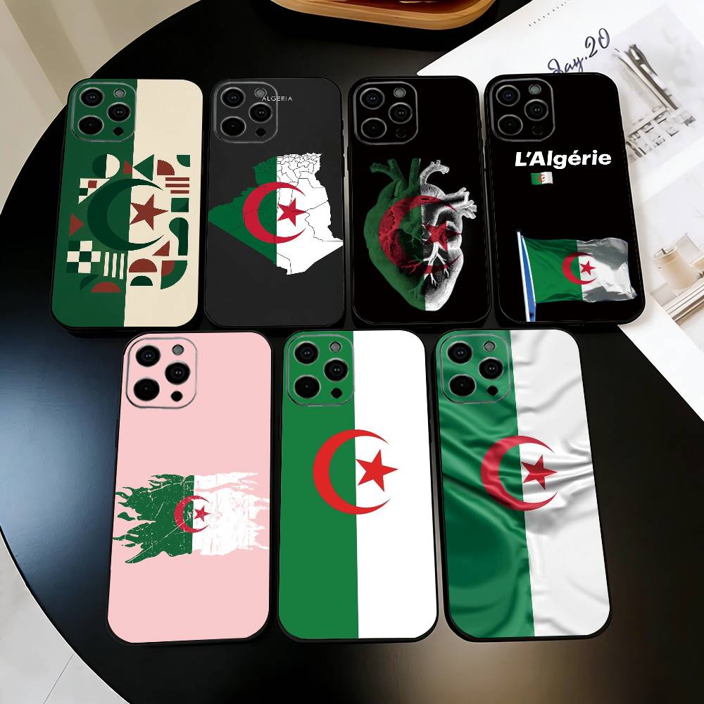 Algeria F-Flag Phone Case Silicone Soft For IPhone 17 16 15 14 13 12 11 X XR Plus Pro Max Plus