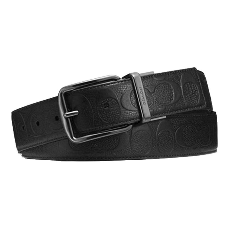 Мужской кожаный ремень COACH с пряжкой-иглой HARNESS 1