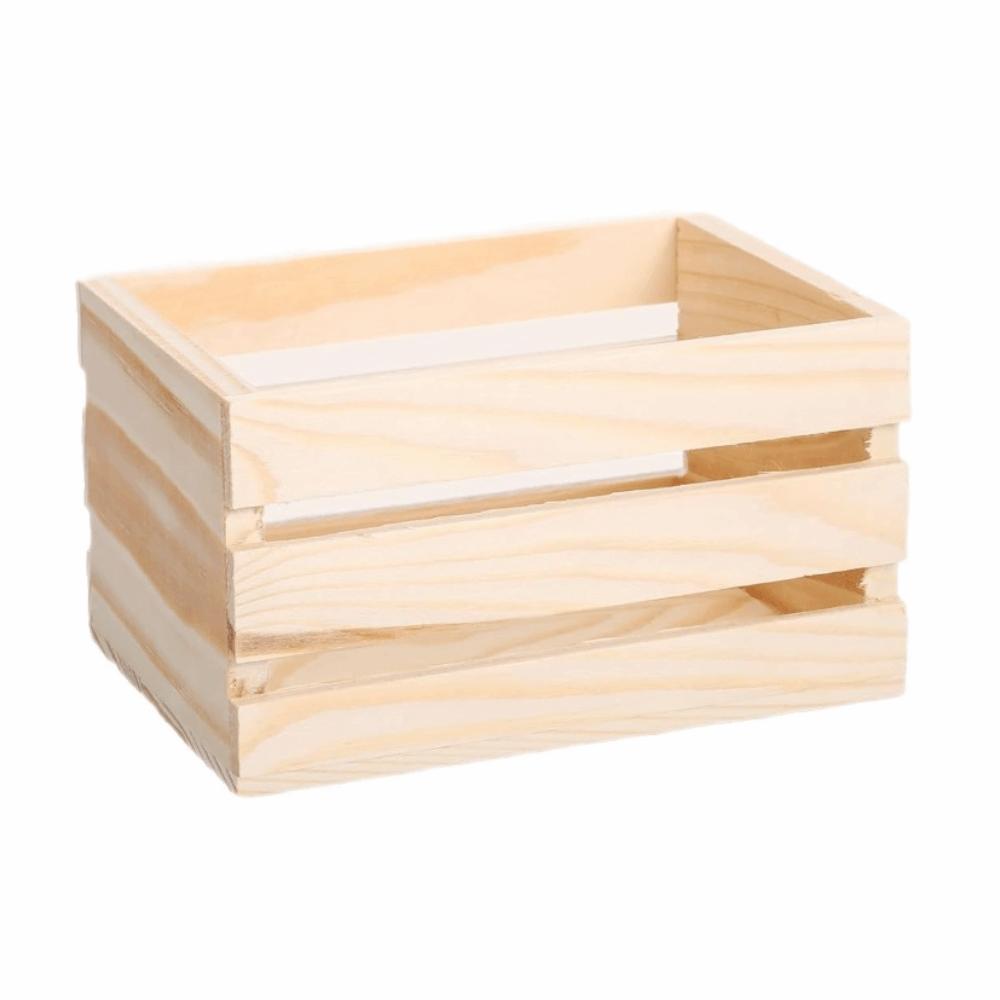 1pc Wooden Dollhouse Wooden Crate Multi-Size DIY Miniature Craft Dollhouse Mini Wood Box Open-Top Dollhouse Tiny Box