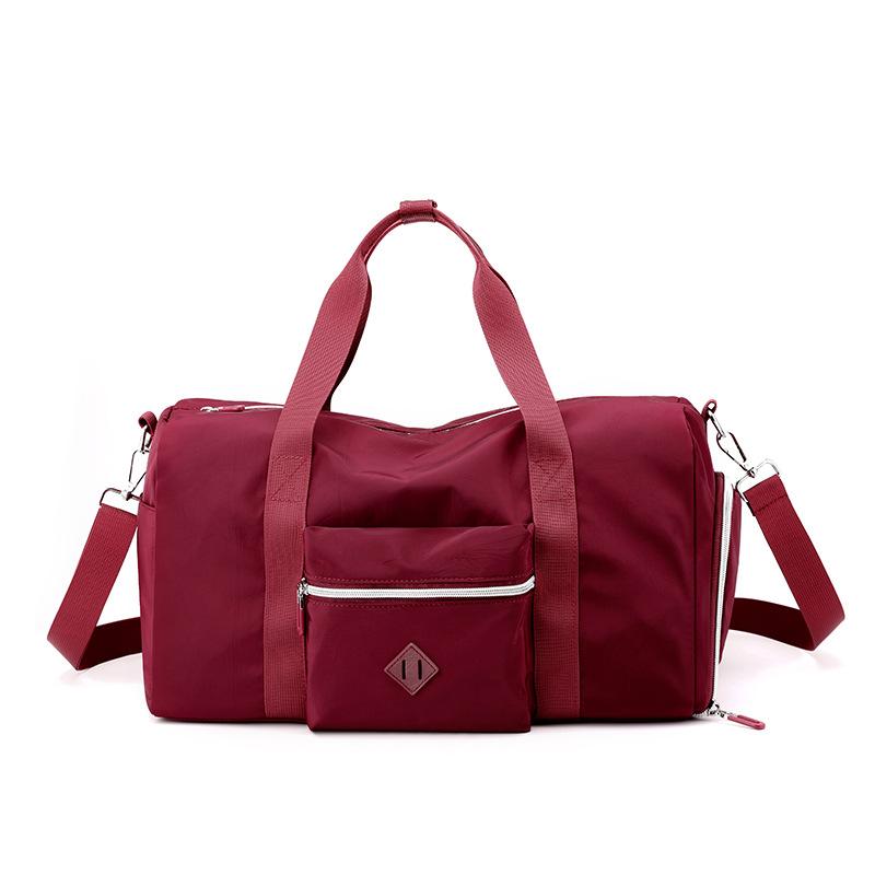 

Colorful Fox new women s large-capacity travel bag outdoor leisure fitness bag anti-splashing independent shoe compartment красный