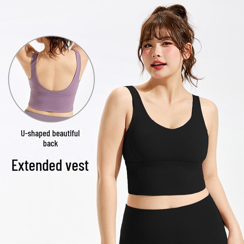 

Женский высокопрочный ударопрочный спортивный бюстгальтер - большой размер, для улицы, со сборками, идеально подходит для фитнеса и йоги. 4XL [Suggested 195-215 lbs]