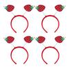 4Pcs Fruit Decor Headbands Cartoon Watermelon Cherry Strawberry Headpiece Spring