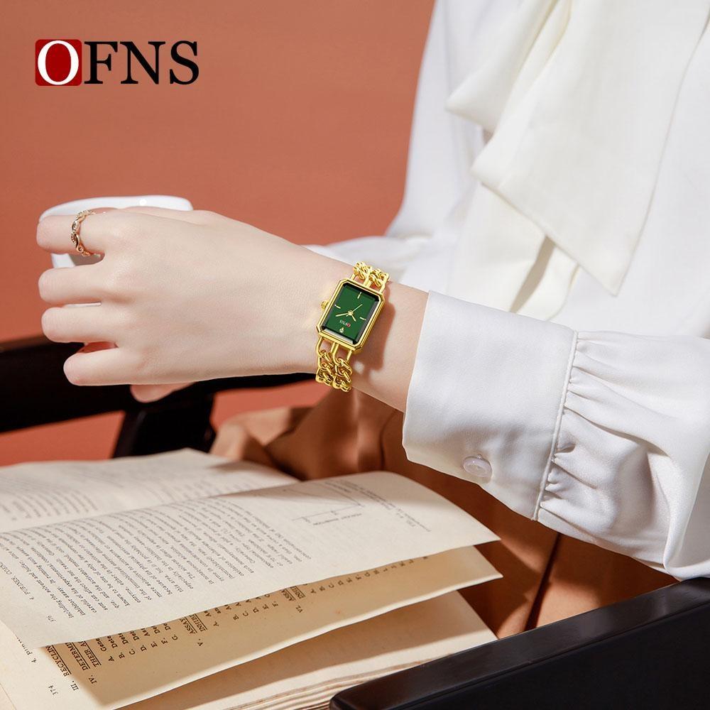 Luxury Women's Quartz Watch Elegant Diamond Dial Stainless Steel Band Waterproof Casual Wristwatch