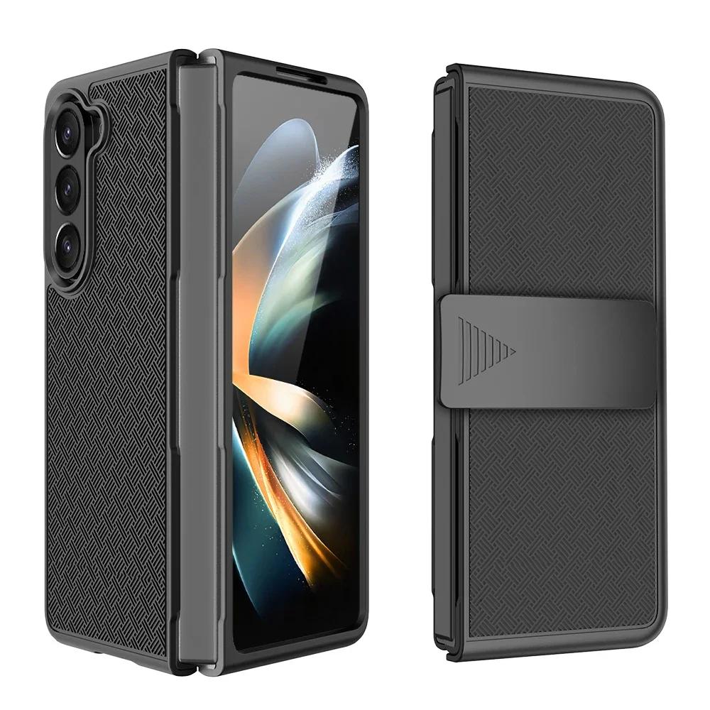 for samsung z fold 5 6 4 3 Fold6 fold5 fold4 Belt Clip Holster Bag Case for Galaxy Z Fold 5 Fold5 5G Phone Accessories Covers