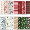 4PCS Christmas Clay Transfer Paper 95x138mm Water Soluble Paper Clay Transfer Sheets for Clay Earring Jewelry Making
