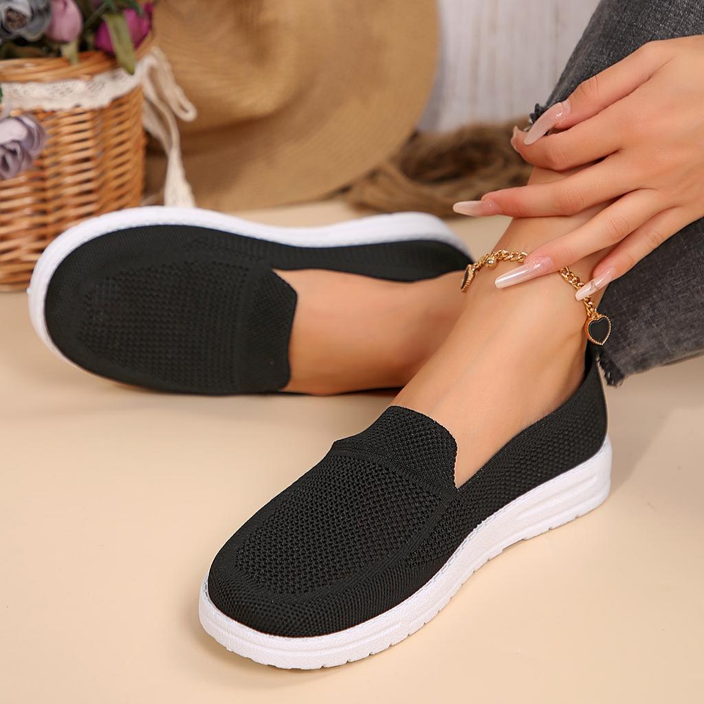New Women Mesh Loafers Walking Shoes Sport Outdoor Flats Home Comfortable Breathable Fitness Sneakers Spring Summer Large Size