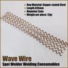 25Pcs Wiggle Wire Wave 2Mm Dent Repair Fix Spot Welding Thick Body Work Puller