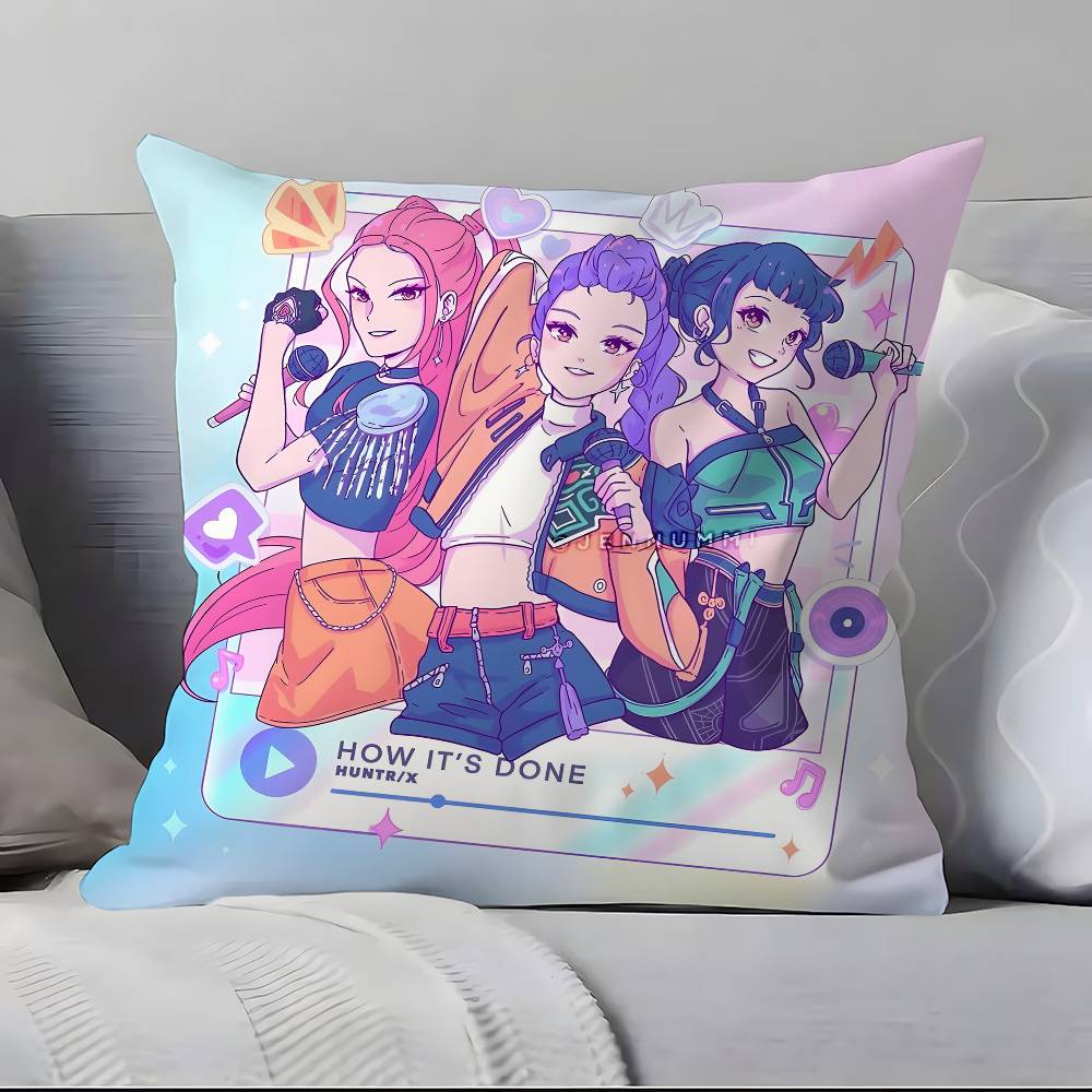 Hot movie KPopS D-Demon H-Hunters Pillow Case Pillowcase Ultra Soft Skin Friendly Fabric Cloud Like Comfort & Concealed Zipper