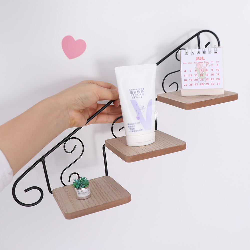 American Style Wall Display Shelf Iron Art Wall Hanging Flower Pot Wall-mounted Flower Stand  Store