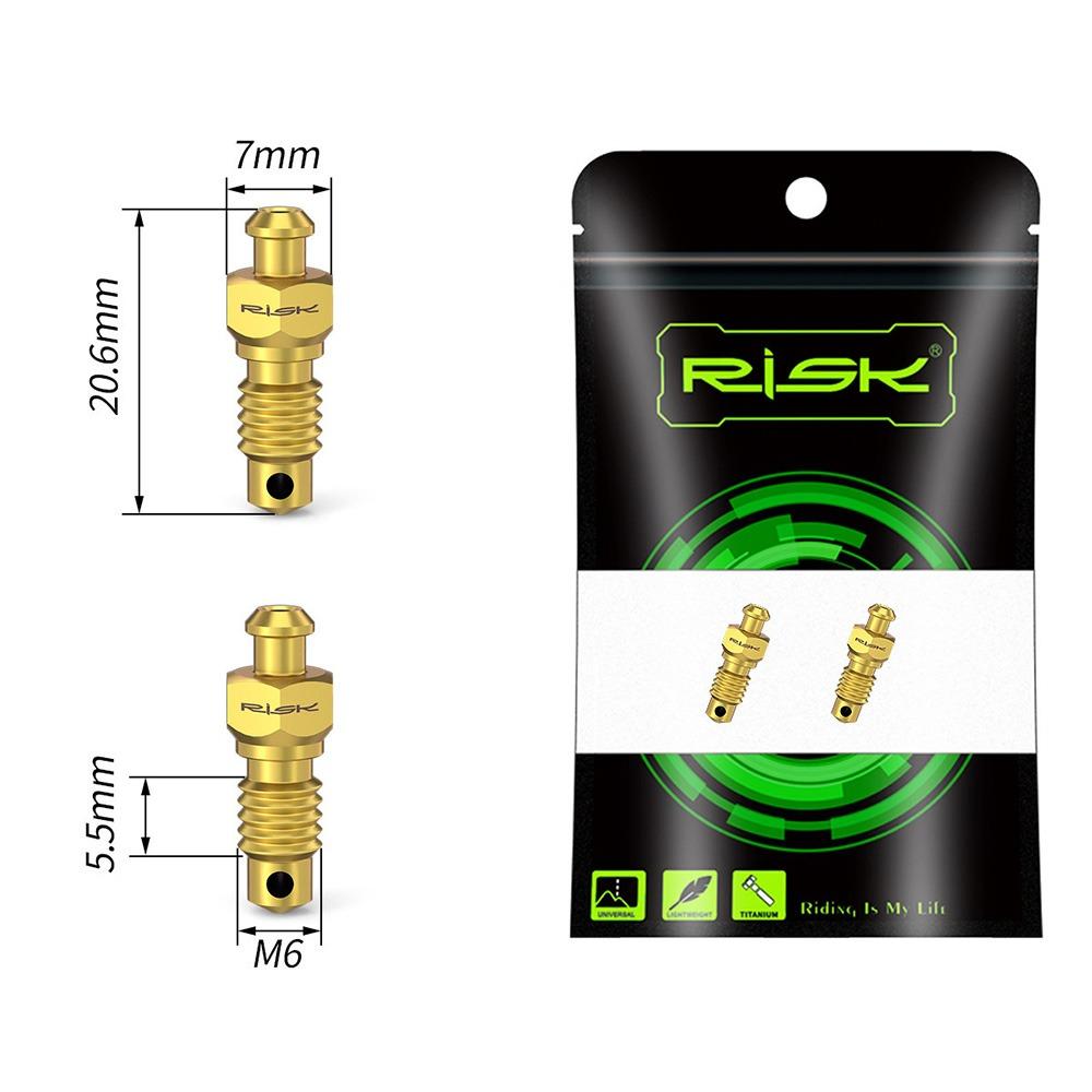 1 Set Titanium Alloy Bicycle Oil Disc Screws Multicolor Gold Disc Brake Screws Road Bike