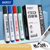BAOKE MP3926 Low-Odor Fiber Tip Dry Erase Whiteboard Marker, Pack of 4, Black, Red, Green, Blue