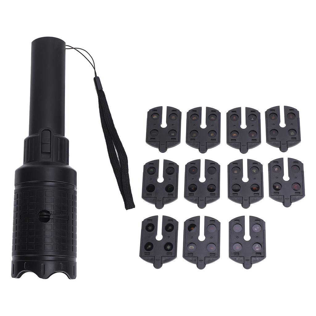 Xmas Projection Flashlight Snowflake Animation Projection Light Xmas Decorations with 12 Films for