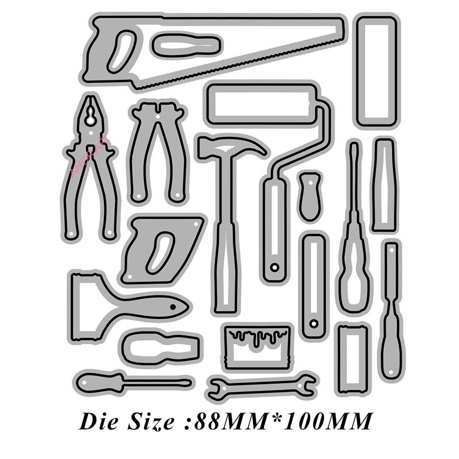 

6390 Carbon Steel Metal Die-Cutters DIY Set 88x100mm 16g/set
