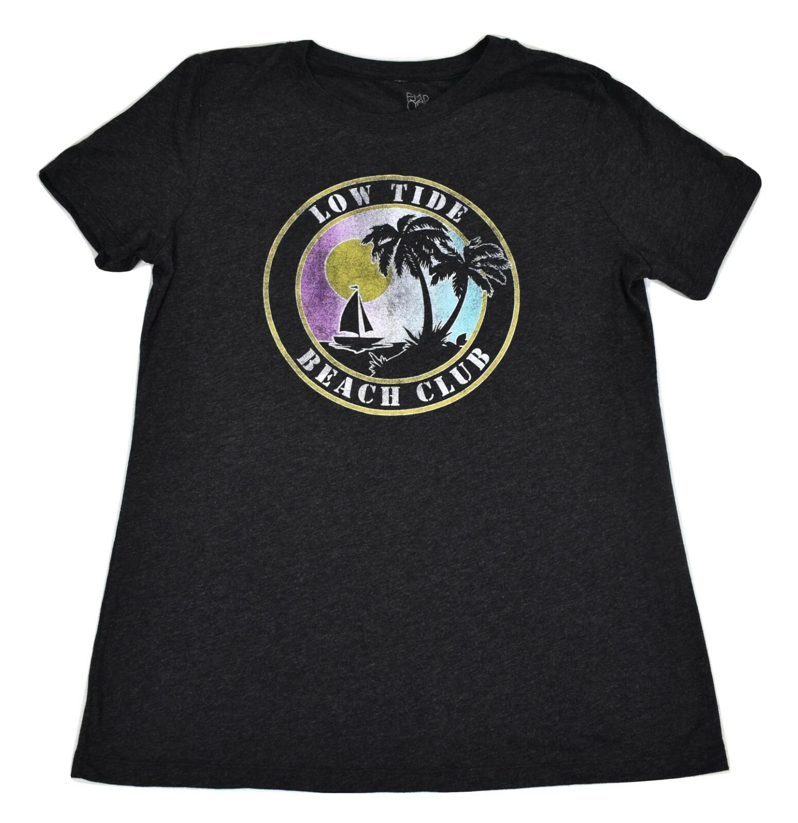 Empyre Womens Low Tide Beach Club Black T-Shirt New S, M, L S