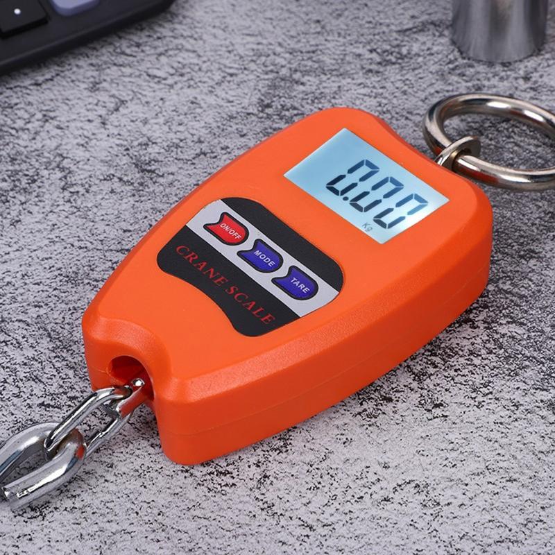 Bilancia sospesa 200 kg / 441 lb Alta precisione Acciaio inossidabile Robusta Bilancia da gru Display LCD Bilancia pesapersone digitale