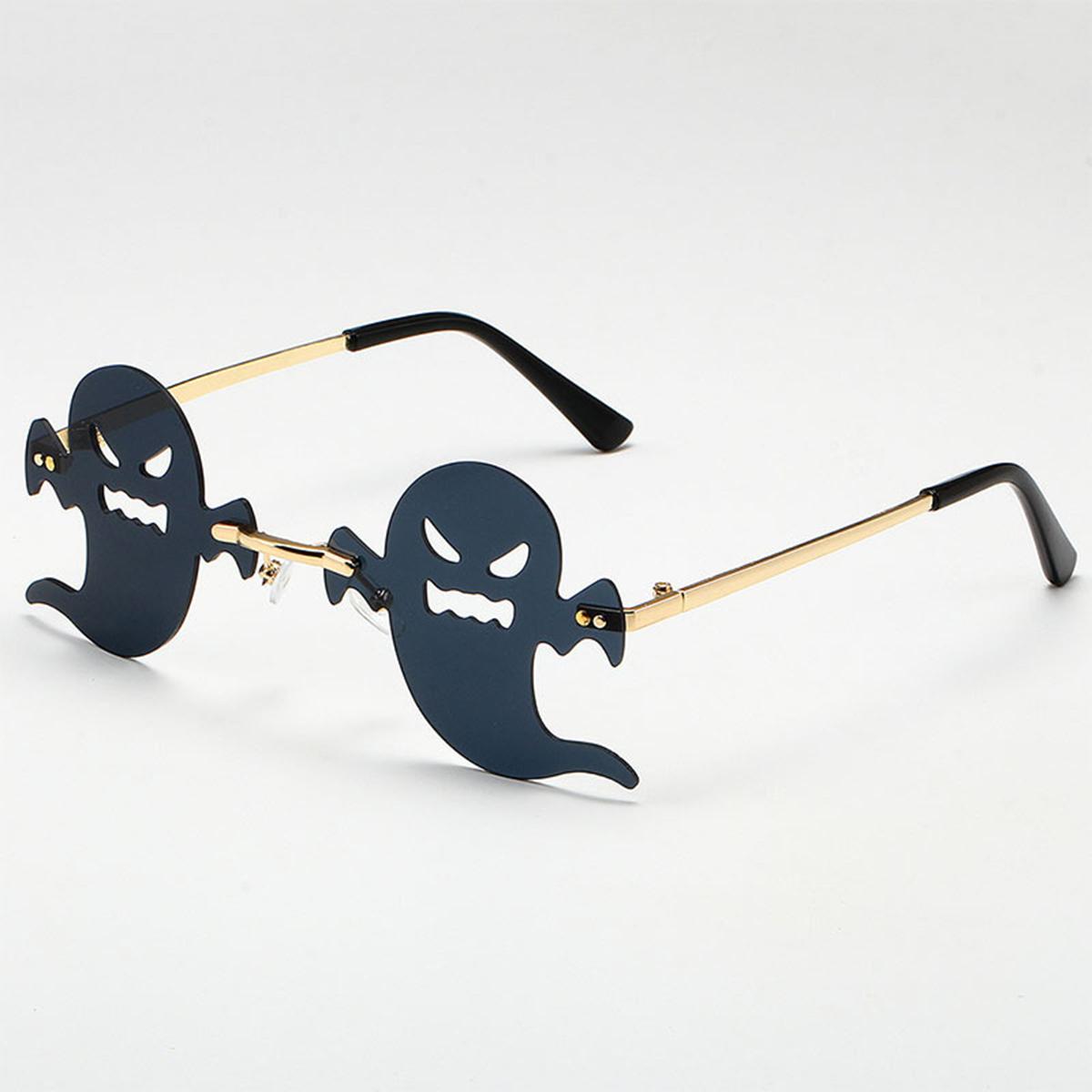 Солнцезащитные очки-призраки на Хэллоуин Новые забавные солнцезащитные очки без оправы — фото 4