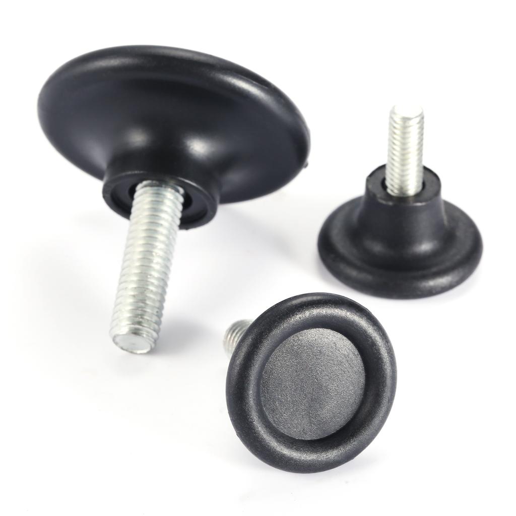 10Pcs M6 M8 Screw on Furniture Glide Leveling Foot Adjustable Diameter Home Table Desk Glide Leg Leveler Leveling Foot Adjuster
